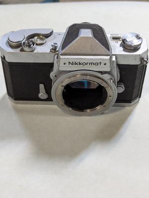 Nikkormat Camera With Nikkor-H, Vivitar Automatic Tele Convertor