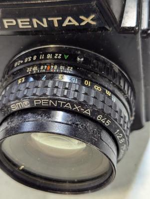 Pentax 645 Camera With Lens