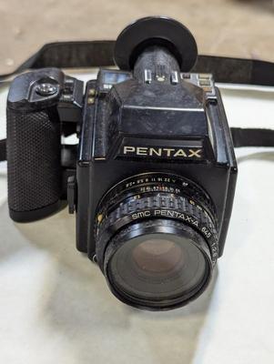 Pentax 645 Camera With Lens