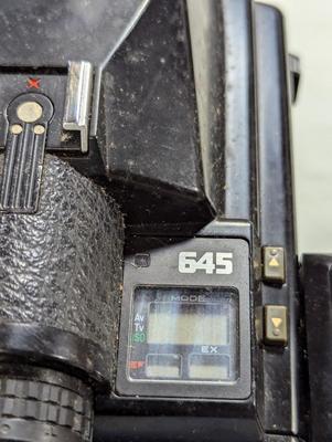 Pentax 645 Camera With Lens