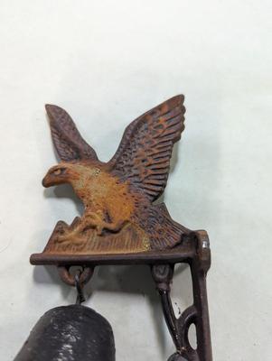 Cast Iron Dinner Bell With Eagle