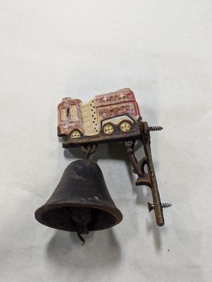 Cast Iron Firetruck Pumper Dinner Bell