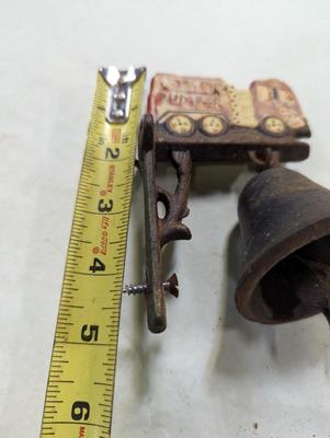Cast Iron Firetruck Pumper Dinner Bell
