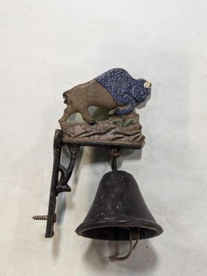 Cast Iron Buffalo Dinner Bell