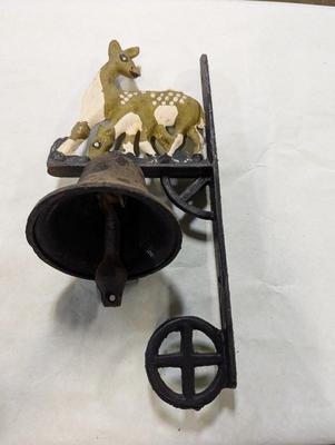 Cast Iron Deer Dinner Bell