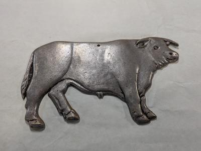 Pewter Bull Wall Decor