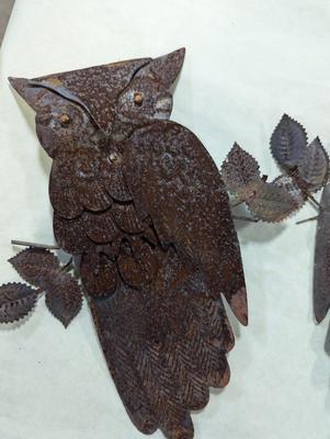 Metal Wall Decor Owls