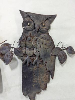Metal Wall Decor Owls