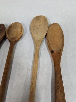 Vintage Wooden Kitchen Spoons