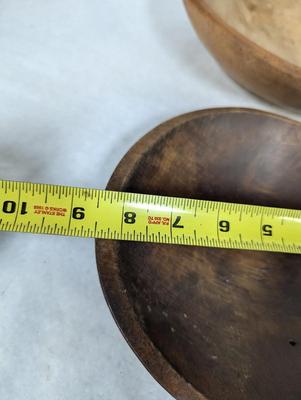 Vintage Hand Turned Wooden Dough Bowls - 1 Munising