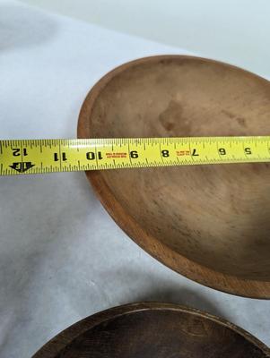 Vintage Hand Turned Wooden Dough Bowls - 1 Munising
