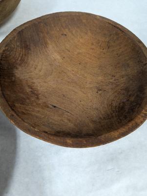 Vintage Hand Turned Wooden Dough Bowls - 1 Munising