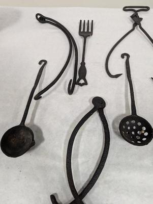 Vintage Wrought Iron Cooking Tools