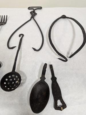 Vintage Wrought Iron Cooking Tools
