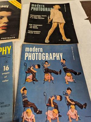 Vintage Modern Photography 1950's Magazines