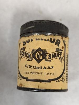 Vintage Tin Cans Superior Snuff Prince Albert & Handpainted Tins
