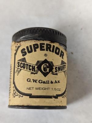Vintage Tin Cans Superior Snuff Prince Albert & Handpainted Tins