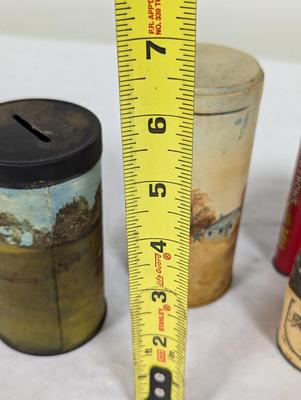 Vintage Tin Cans Superior Snuff Prince Albert & Handpainted Tins