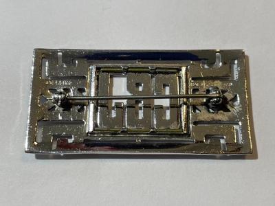 Sterling Silver Antique Art Deco Marcasite Monogram Pin/Brooch 1920's CBJ Initials in Good Preowned Condition.