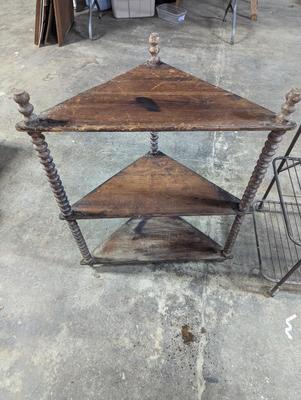 Wooden Corner Shelf