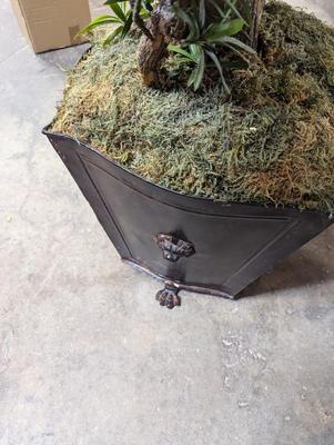 Artificial Tree With Metal Planter