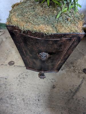 Artificial Tree With Metal Planter