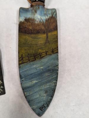 Hand Painted Spade & Mud Blade