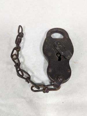 Vintage Metal Railroad Lock