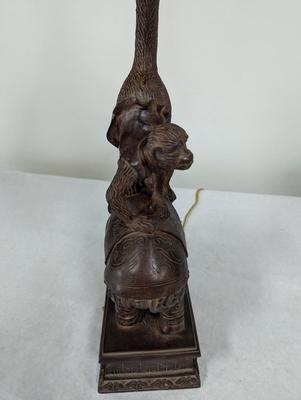 Monkey & Elephant Motif Table Lamp