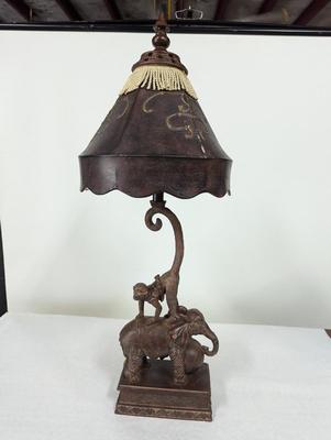 Monkey & Elephant Motif Table Lamp