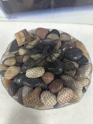 Classic Elements Candles & Pier 1 Decorative Rocks