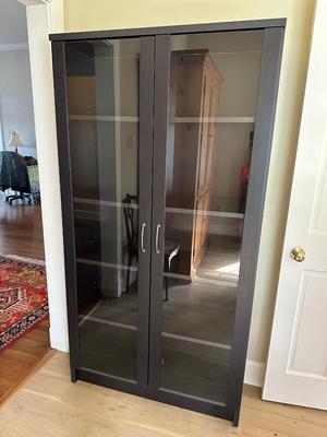 Glass Door Sectional Bookshelf