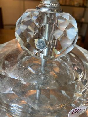 Vintage Italian Handcut Imported Lead Crystal Lamp