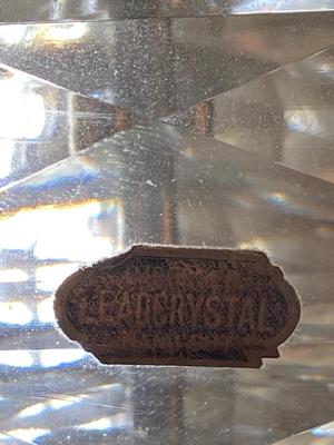 Vintage Italian Handcut Imported Lead Crystal Lamp