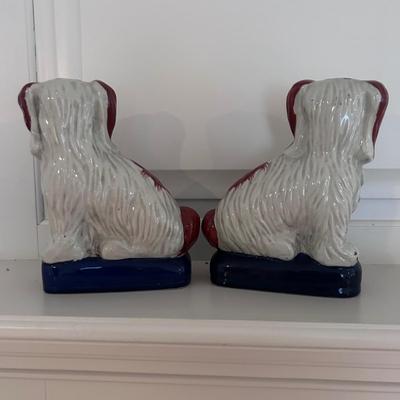 Orange King Charles Staffordshire Dog Figurines (2D-BB)