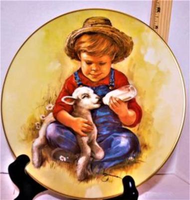 "Future Farmer" by Artist Leo Jansen - Includes: Plate #7762, 8½" Diameter, from "Leaders of Tomorrow" Series...