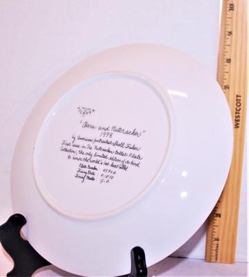 "Clara and Nutcracker" by Artist Shell Fischer - Includes: CERTIFICATE OF AUTHENTICITY, Plate #4594A, 8½" Diameter &...