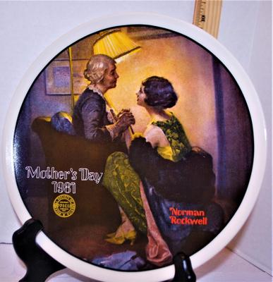 "After the Party" by Artist Norman Rockwell -Includes: CERTIFICATE OF AUTHENTICITY, Plate #21129F, 8½" Diameter & Date...