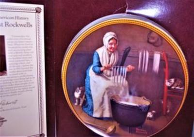 "Light for the Winter" by Artist Norman Rockwell - Includes: CERTIFICATE OF AUTHENTICITY, Plate #12568B, 8½" Diameter...