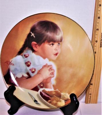 "I'm Thankful Too" by Artist Donald Zolan - Includes: CERTIFICATE OF AUTHENTICITY, Plate #1924B, 7½" Diameter &...