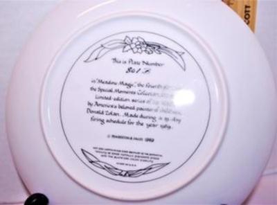 "Meadow Magic" by Artist Donald Zolan - Includes: CERTIFICATE OF AUTHENTICITY, Plate #801B, 7½" Diameter & Date...