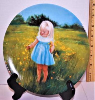 "Meadow Magic" by Artist Donald Zolan - Includes: CERTIFICATE OF AUTHENTICITY, Plate #801B, 7½" Diameter & Date...
