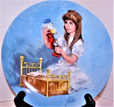 "Bedtime for Nutcracker" by Artist Shell Fischer - Includes: Plate #3585, 8½" Diameter & Date Closing 1985