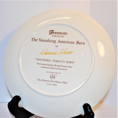 "Southern Tobacco Farm" by Artist Harris Hun - Includes: 8½" Diameter & Company: Franciscan Porcelain - "The...