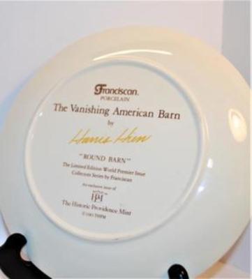 "Round Barn" by Artist Harris Hun - Includes: 8½" Diameter & Company: Franciscan Porcelain - "The Vanishing...
