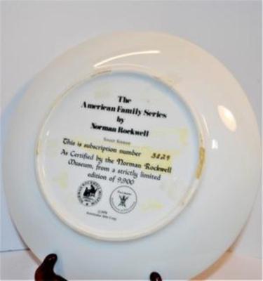 "Sweet Sixteen" by Artist Norman Rockwell - Includes: Plate/Subscription #3829, 8½" Diameter & Date Closing 1978