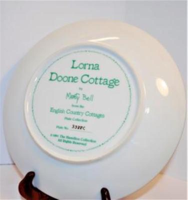 "Lorna Doone Cottage" by Artist Marty Bell - Includes: Plate #: 3388C, 8½" Diameter & Company: Hamilton -...