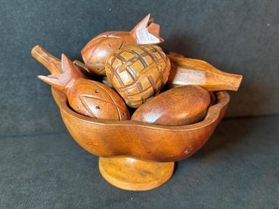 Lot 20.5. Monkey Pod Wood Fruit Bowl
