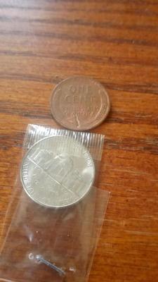 LOT 141 TWO WW II COINS