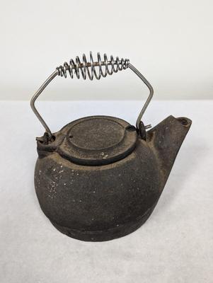 Antique Cast Iron Water Tea Pot Kettle